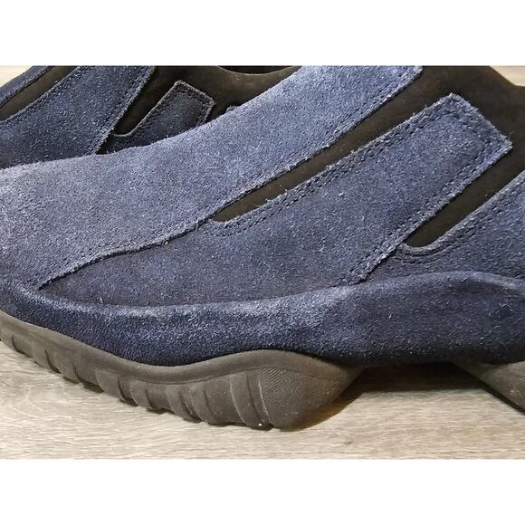 Mootsies Tootsies Women's Maxim Navy Leather Suede Slip On Loafers Size 9 M - Picture 2 of 8